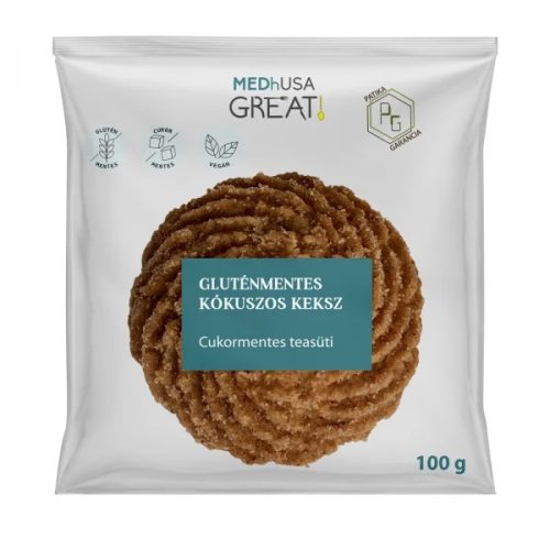 MEDhUsa Great! gluténmentes kókuszos keksz 100g