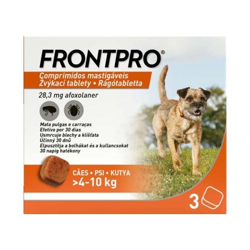 Frontpro 28,3 mg rágótabletta kutyáknak 4-10 kg a. 3x