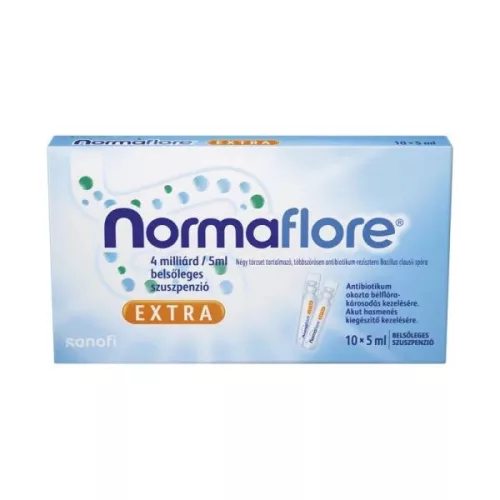 Normaflore Extra 4 milliárd/5 ml belsőleges szuszp 10x5ml tartályban