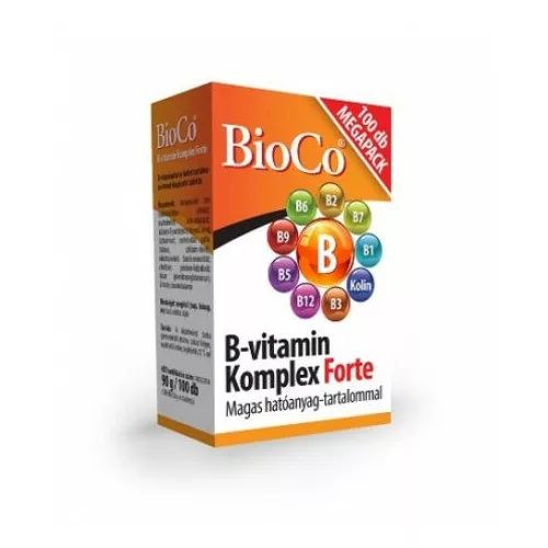 BioCo B-vitamin komplex Forte tabletta 100x