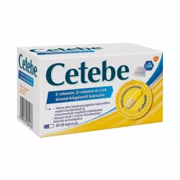 Cetebe C-vitamin+ cink+ D-vitamin kapszula 60x