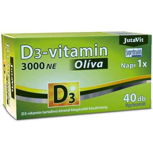 Jutavit D3-vitamin 3000NE Olíva kapszula 40x