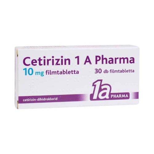 Cetirizin 1a Pharma 10 mg filmtabletta 30x