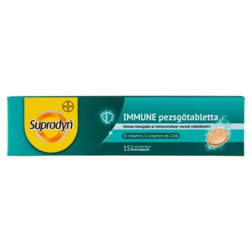 Supradyn Immune pezsgőtabletta narancs ízű 15x