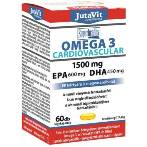 Jutavit Cardiovasc omega3 1500mg kapszula 60x