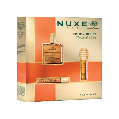 NUXE Huile Prodigieuse OR+Aranyolaj roll on+Mézes 50ml+10ml+10ml