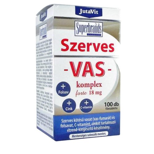 Jutavit Szerves Vas Komplex 18 mg Forte tabletta 100x