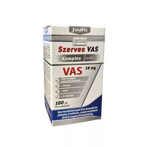 Jutavit Szerves Vas Komplex 18 mg Forte tabletta 100x