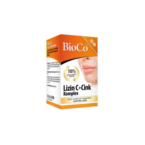 Bioco Lizin C+Cink Komplex tabletta 30x