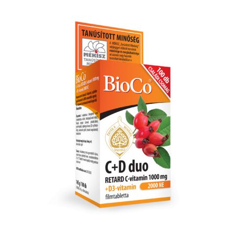BioCo C+D3 DUO C-vit. 1000mg D3-vit. 2000NE ret. f 100x