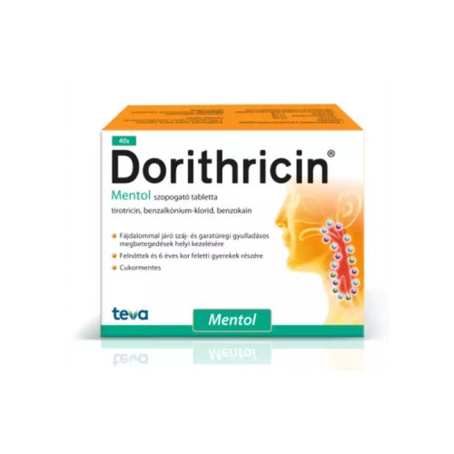 Dorithricin Menthol szopogató tabletta 40x