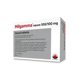 Milgamma neuro 100/100 mg bevont tabletta 30x