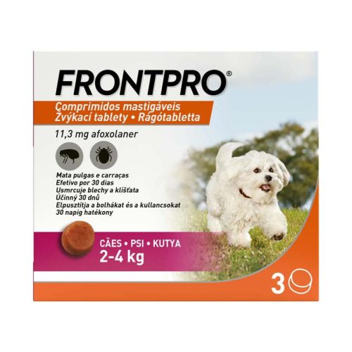 Frontpro 11,3 mg rágótabletta kutyáknak 2-4 kg a.u 3x