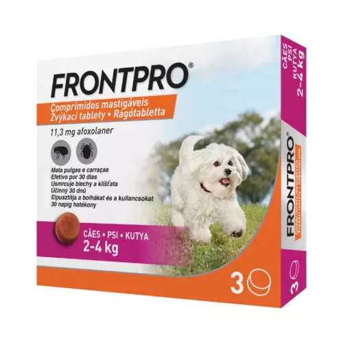 Frontpro 11,3 mg rágótabletta kutyáknak 2-4 kg a.u 3x