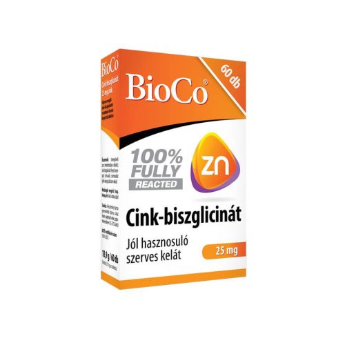 BioCo Cink-biszglicinát 25mg tabletta 60x