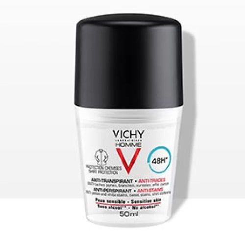 Vichy Homme deo golyós izzadásgátló foltmentes 48h 50ml