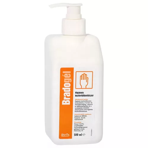 Bradogel higienes kézfertőtlenítő gél 500ml