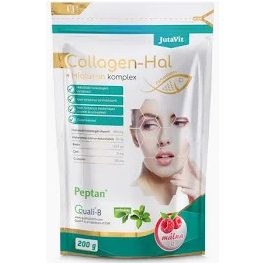 JutaVit Collagen-Hal+Hialuron Komplex por Málna 200g