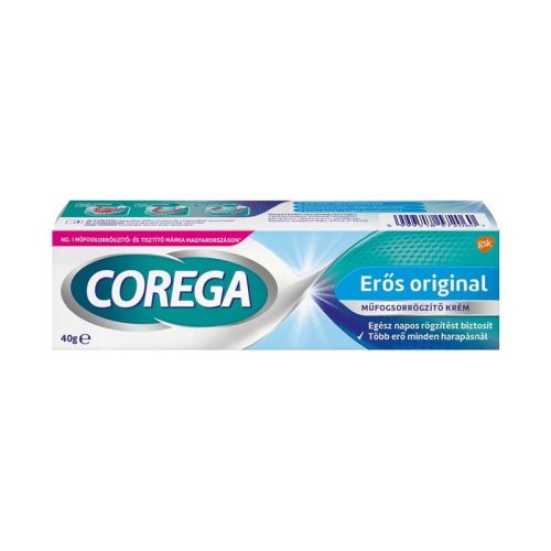 Corega műfogsorrögzítő krém erős rögzítés Mentolos 40g