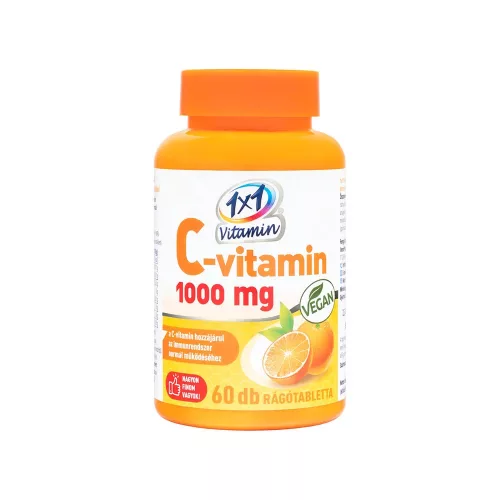 Ceres 1X1 Vitaday C-vitamin 1000mg narancsízű rágó 60x