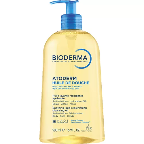 Bioderma Atoderm olajtusfürdő pumpás 500ml