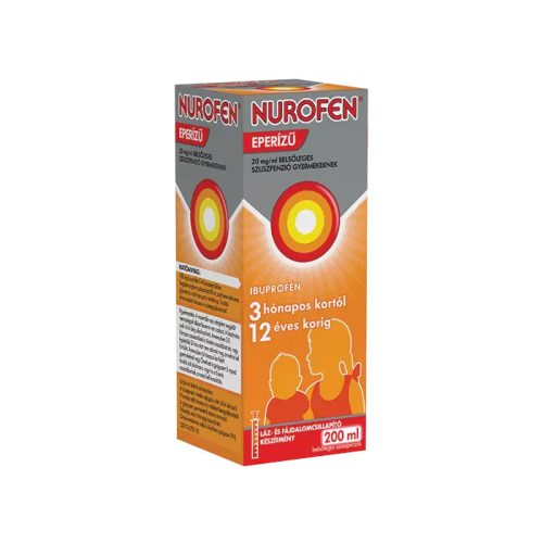 Nurofen 20mg/ml belsől.szuszpenzió gyerm.eperízű 200ml