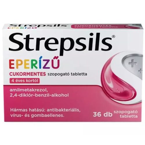 Strepsils eperízű cukormentes szopogató tabletta 36x