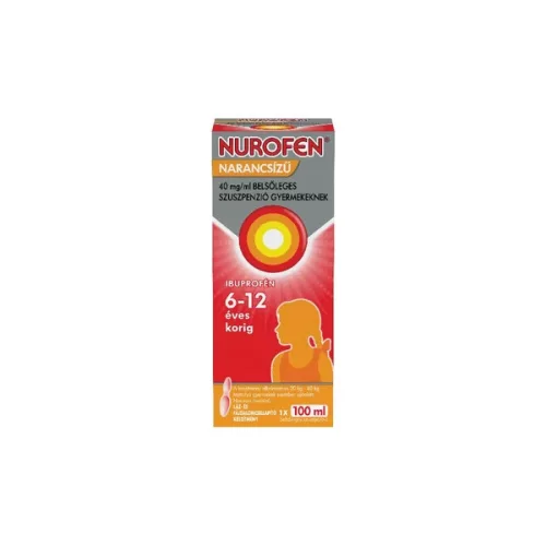 Nurofen 40mg/ml belsől.szuszpenzió gyerm.narancs 100ml