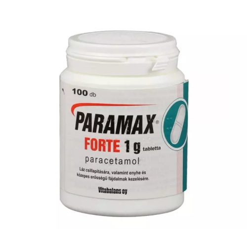 Paramax Forte 1 g tabletta 100x tartályban