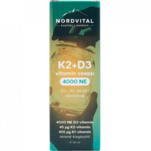 Nordvital D3 K2 4000NE vitamin csepp 30ml