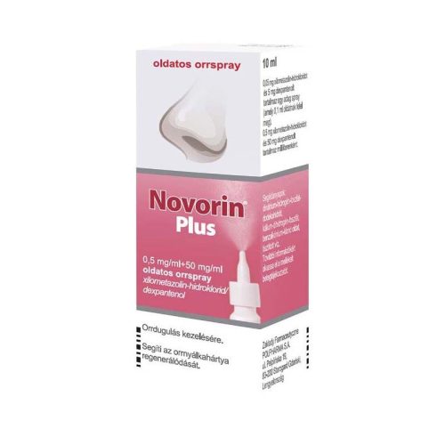 Novorin Plus 0,5mg/ml+50mg/ml oldatos orrspray 10ml