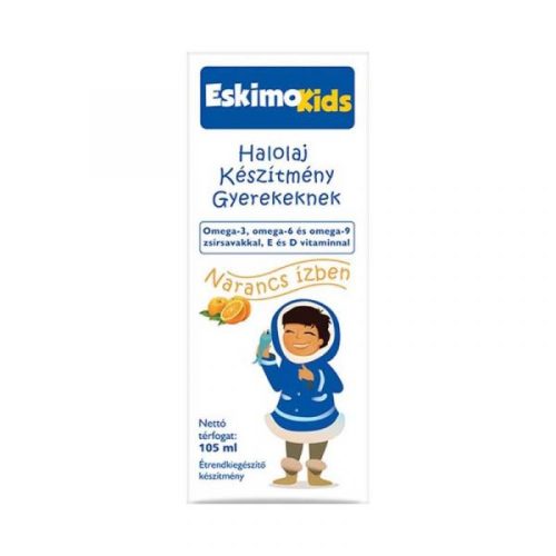 Eskimo Kids étrendkiegészítő olaj narancs 105ml