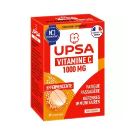 UPSA C vitamin 1000mg étrendkiegészítő pezsgőtable 20x