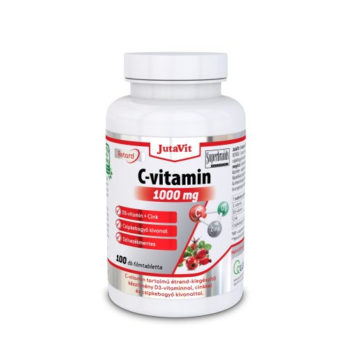 JutaVit C-vitamin 1000 mg Csipkeb.+D3 retard filmt 100x