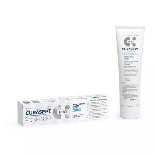 Curasept Biosmalto Mousse Pro fogszuv. hab mentol 50ml