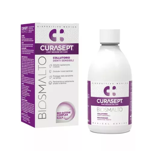 Curasept Biosmalto szájöblögető érzékeny fogakra 300 ml