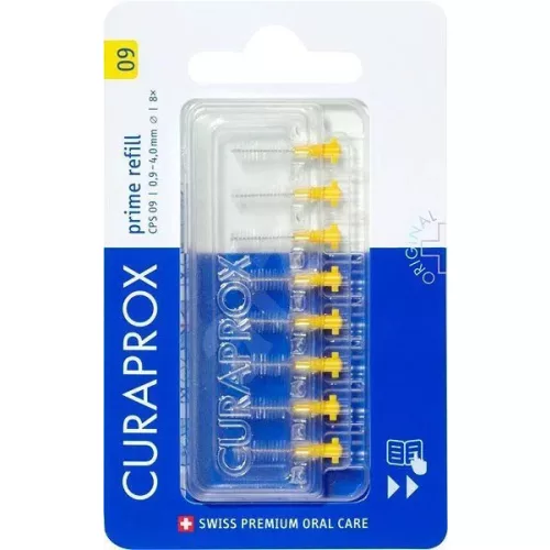 Curaprox fogközkefe Prime refill CPS 09 sárga 8X