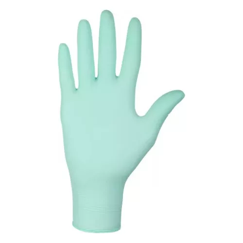 Vizsgálókesztyű NITRYLEX mentazöld pudermentes M 100x