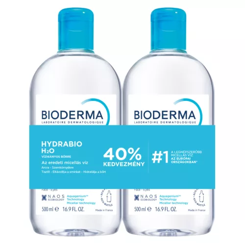 Hydrabio H2O micellafesztivál ökopalack 2x500ml